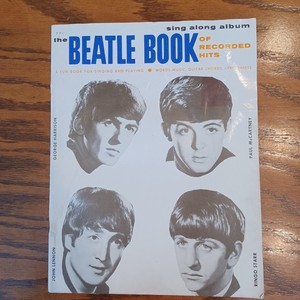 The Beatle Book Sing Along Album of Recorded Hit sheet music songbook 64 Beatles