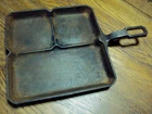 Vintage Griswold Cast Iron Colonial Breakfast Skillet 666 c Patent Applied For