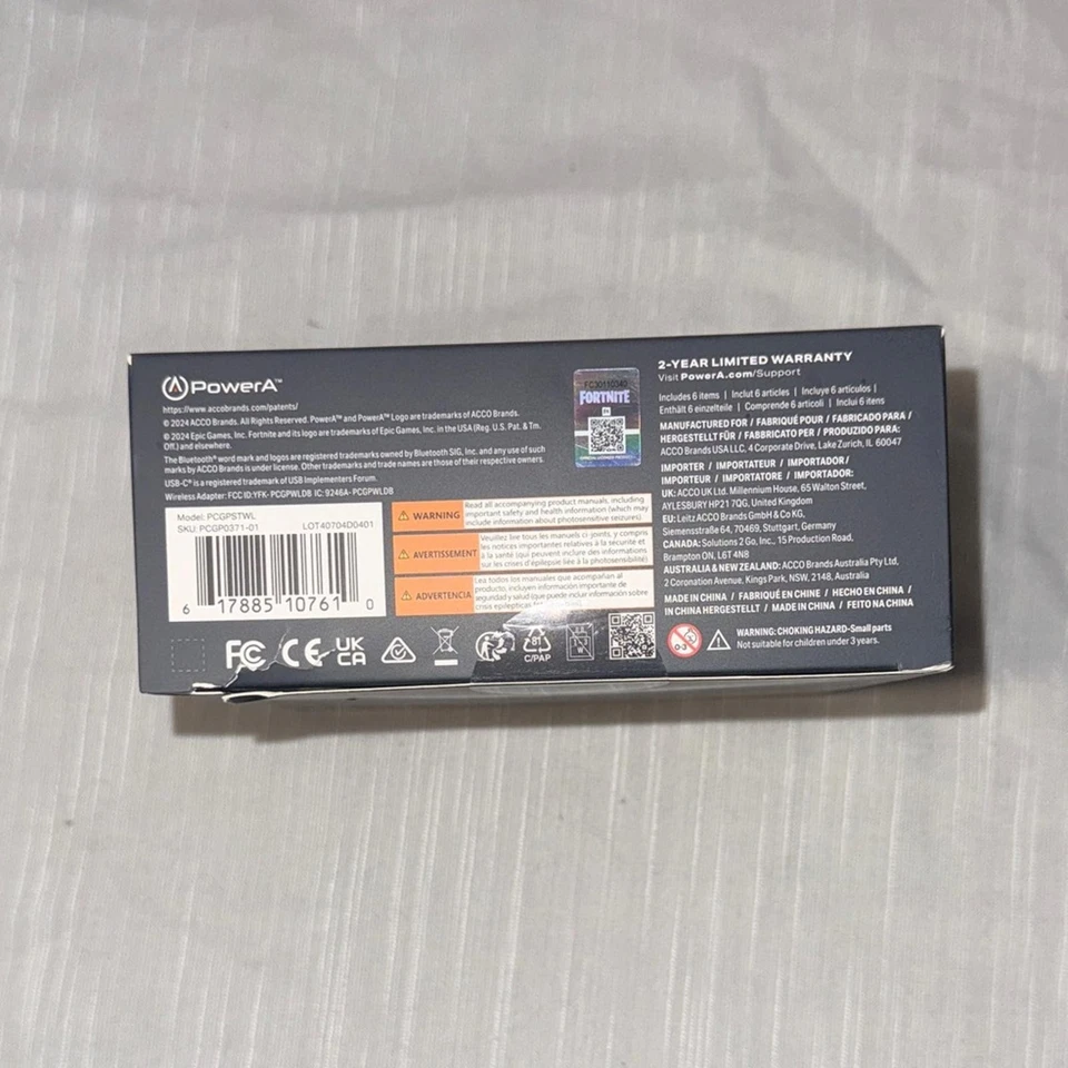 PowerA Fortnite Wireless Controller - Black and White - Image 3 of 4