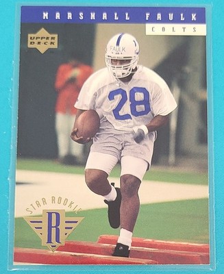 1994 Upper Deck RC #7 Marshall Faulk Indianapolis Colts FOOTBALL Card J7