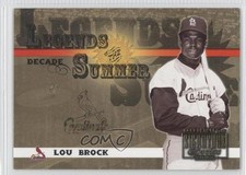 2003 Donruss Signature Series Decade Gold 4/10 Lou Brock #LS-28 HOF 0e8