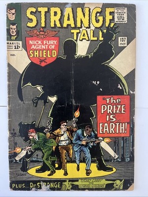 Strange Tales #137  3.0. Nick Fury-Dr Strange. C Pix, Notes. Combo Ship.