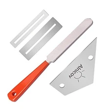 Alnicov Stainless Steel Guitar Tool Kit - Fret Crowning File, Rocker, 