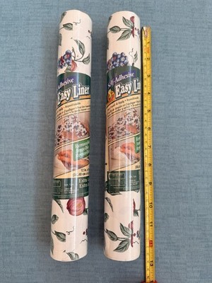 Vintage Duck Self Adhesive Easy Liner Fruit Elegance Kitchen Shelf 12 In X 5 Yd
