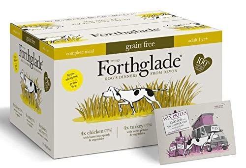 Forthglade Wet Dog Food Variety Pack (12 x 395g Trays) - Grain Free &