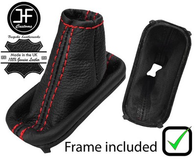 ROTSTICH LEDER AUTOMATIKGETRIEBE + KUNSTSTOFFRAHMEN PASSEND FÜR VOLVO S40 V40 96-04