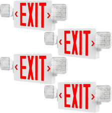 4 Pack Double-sided Exit Signs With Emergency Led Lights Battery Backup