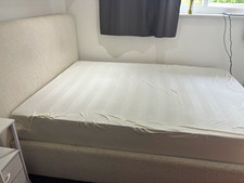 DUSK Double Ottoman Storage Bed, Mattress & Free Bedside Table