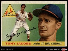 1955 Topps #183 Tony Jacobs Cardinals RC 2 - GOOD