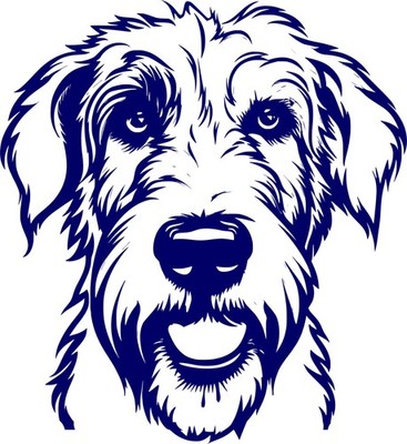 Aufkleber Auto Sticker Hund 52 irischer Wolfshund Wandtattoo