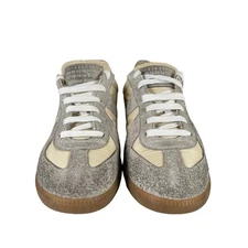 Maison Margiela GAT Sneakers Gray Men 9 42 Suede Leather Low Tops Italy