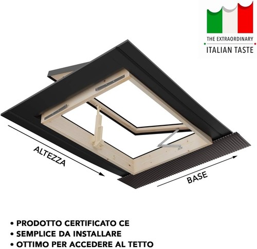 Emica - Lucernario apertura Libro in Alluminio | Linea Best Doppia Vetrata 4-9-4 - Foto 6 di 7