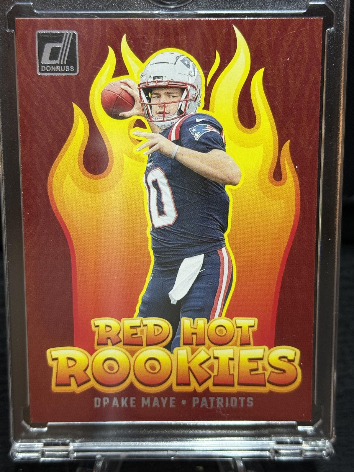 2024 Donruss #RHR-DME Drake Maye Red Hot Rookies