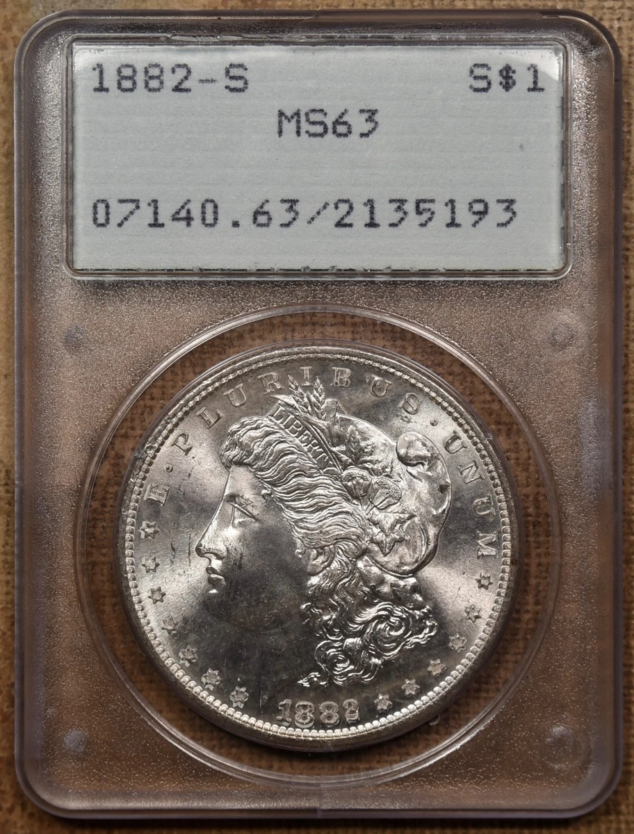MS 63 Graded 1882 Year Morgan US Dollars (1878-1921) for sale | eBay