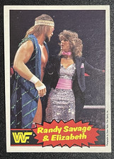 1985 O Pee Chee WWF Wrestling Stars - #63 Macho Man & Miss Elizabeth RC - TOPPS