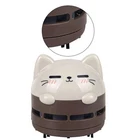 Desktop Vacuum Cleaner Cordless Strong Adsorption Brown