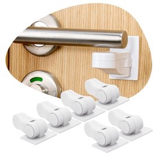 6-Pack Door Lever Lock for Child Safety - Baby Proofing - Child Proof Handle Loc