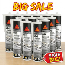 12x Sikaflex® 554 300ml - weiß AUSVERKAUF