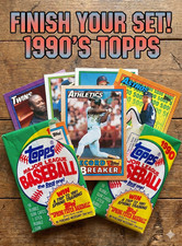 1990 Topps Baseball - Complete Your Set - 289-563