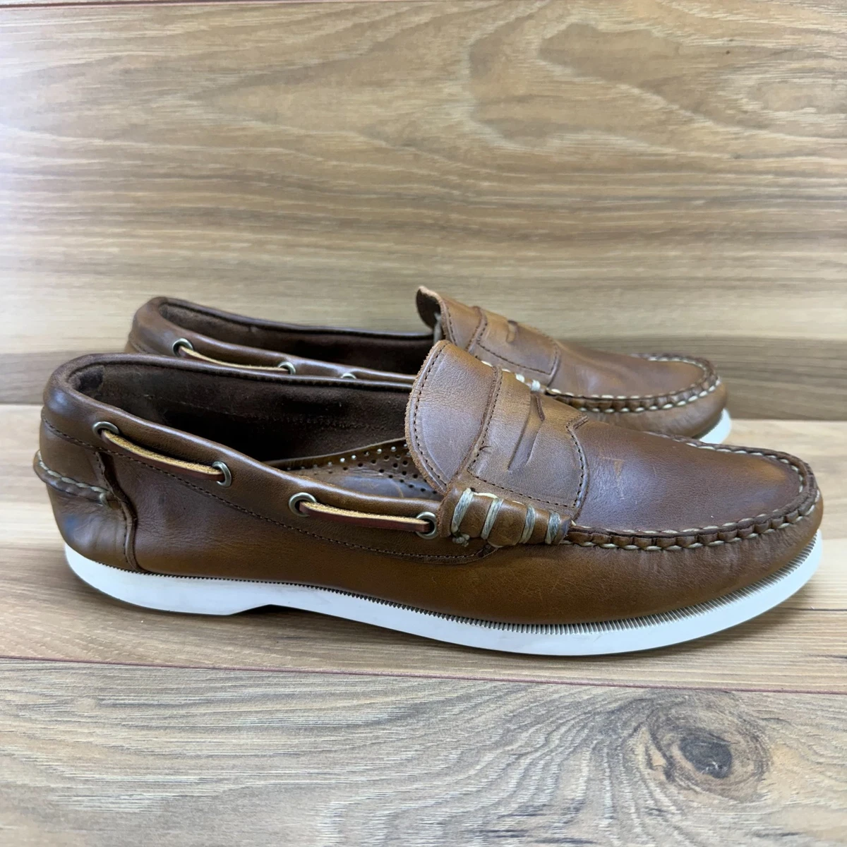 Allen Edmonds Men\'s Black Supersport Mock Toe Penny Loafer Sz 9.5D Leather $300 Men main image 4