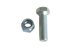 Sechskant-Schrauben Sechskantschraube M24x70 mm mit selbstsichernde Mutter 10.9