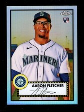 2021 TOPPS CHROME PLATINUM 1952 REFRACTOR #112 AARON FLETCHER RC MARINERS