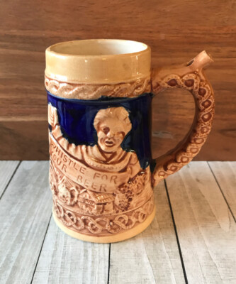 Whistle For Your Beer, Beer Stein General Industries, Inc. NYC Vintage E18