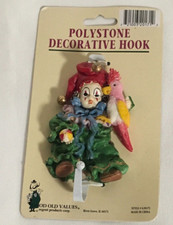 Harlequin Jester Clown Kakadu Decorative Coat Hook 3D Nursery Children