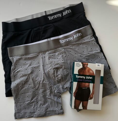Tommy John Cool Cotton 6” Boxer Briefs 2 Pack XL Pima Cotton 39-42” New $55