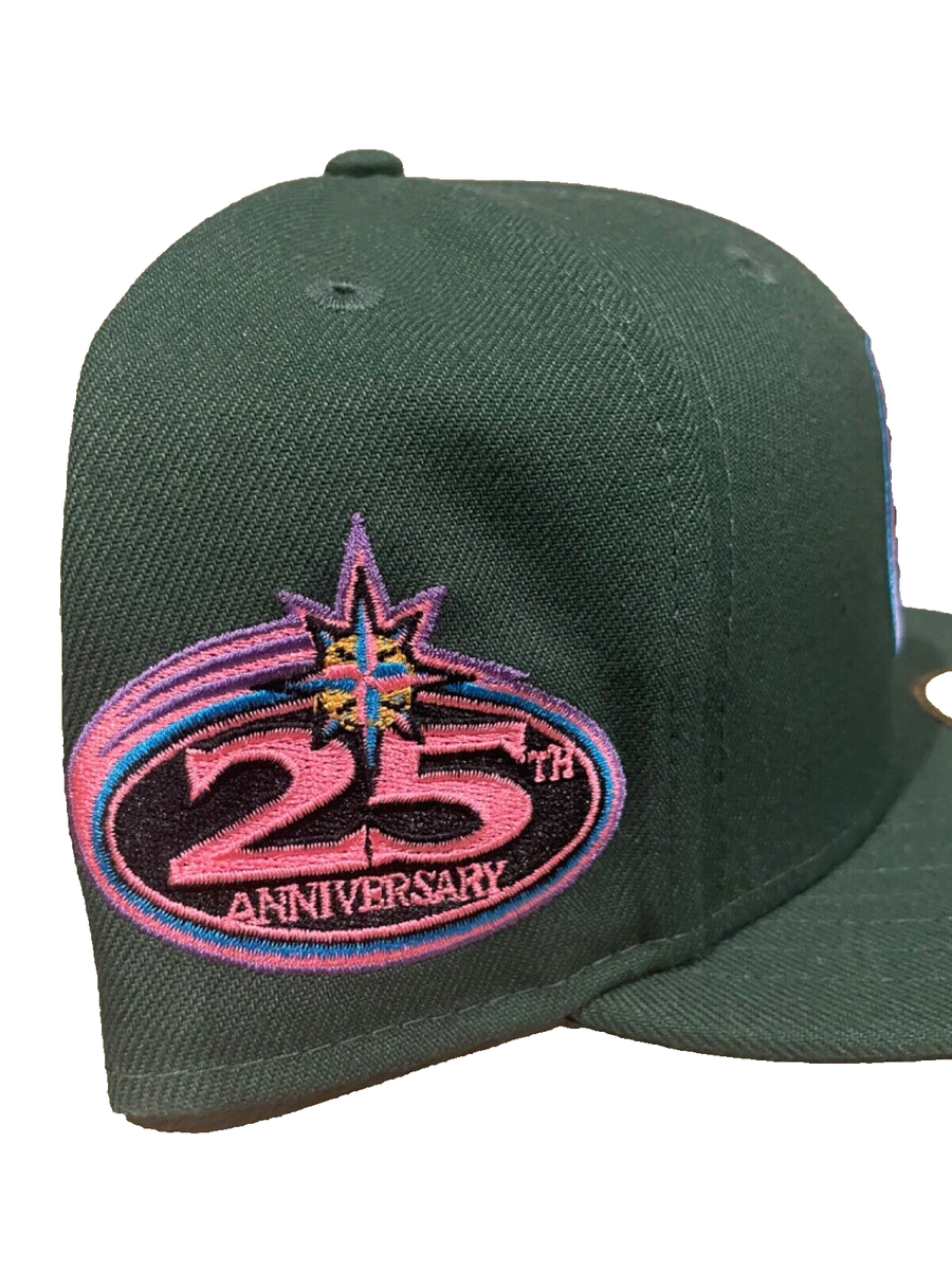 New Era Seattle Mariners 59FIFTY Fitted Hat Cap Light Blue 20 Year