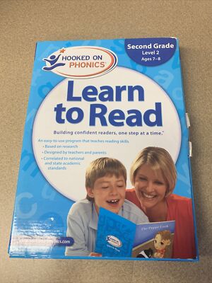 Hooked On Phonics - Learn To Read - 2nd Grade - Level 2 - Ages 7 - 8 - Open Box