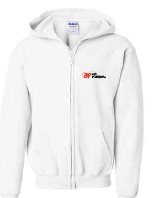 Tap Air Portugal Logo Portuguese Airline Full Zip Hoodie Hooded
