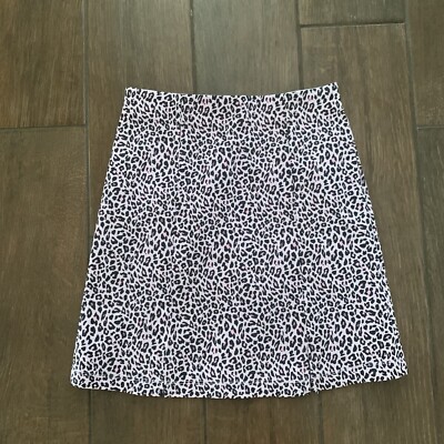 Topshop Pink Leopard Print Mini Skit size 4