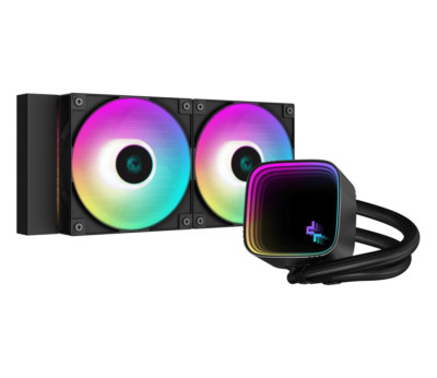 DeepCool LS520 SE 2x120mm ARGB CPU-Flüssigkeitskühler schwarz Wasserkühlung