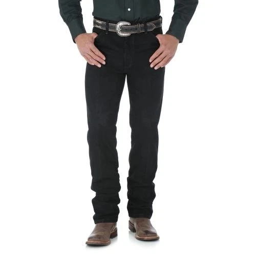 Men s Wrangler Cowboy Cut Original Fit Shadow Black Jean 13MWZWK