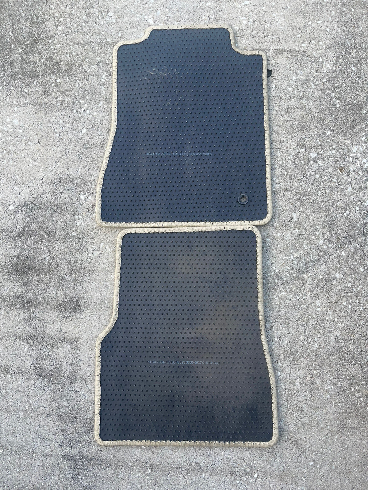 Ford Mustang Floor Mats Front/Rear Nylon Beige Carpet 4PC 7R3J6313D00