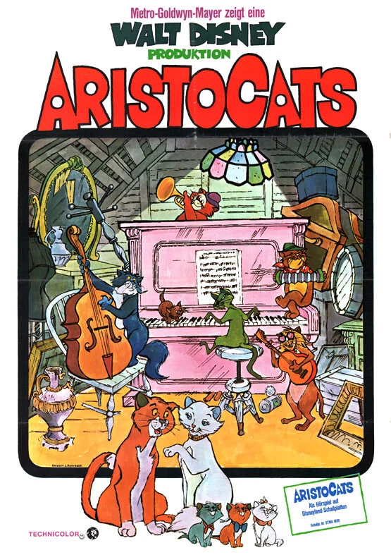 Aristocats ORIGINAL A1 Kinoplakat Walt Disney / Wolfgang Reitherman - Bild 1 von 1