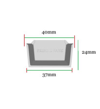 Greenhouse Gutter End Cap to suit Halls Parts Outlets Blank End