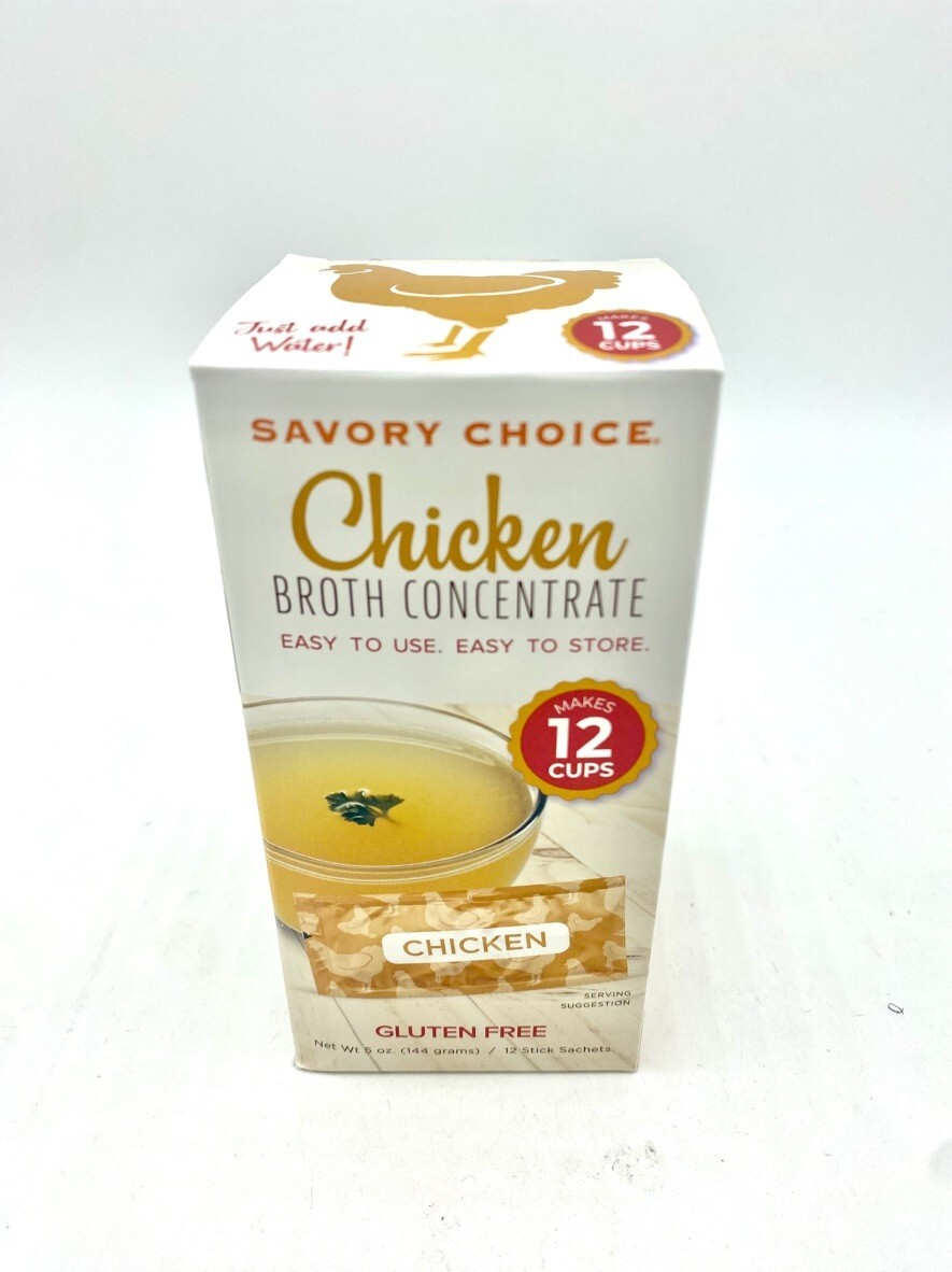 Savory Choice Chicken Broth Concentrate 5.1 oz No MSG, Glutenfree