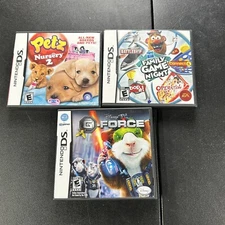 Hasbro Family Game Night (Nintendo DS, 2009) Petz 2 Disney Gforce Cib 3lot