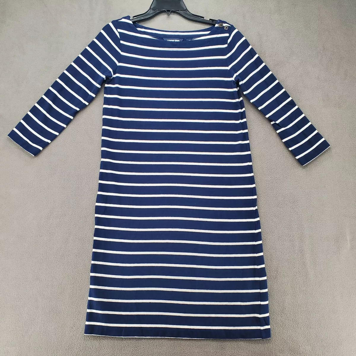 Lands end striped clearance dress