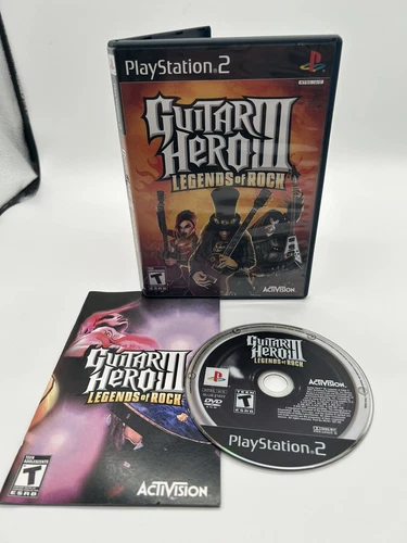 Guitar Hero 3 III Legends of Rock (Sony PlayStation 2, 2007) PS2 CIB Complete