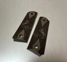 Rare gray Wood grips for 1911 Grips customs fit for full size and commander