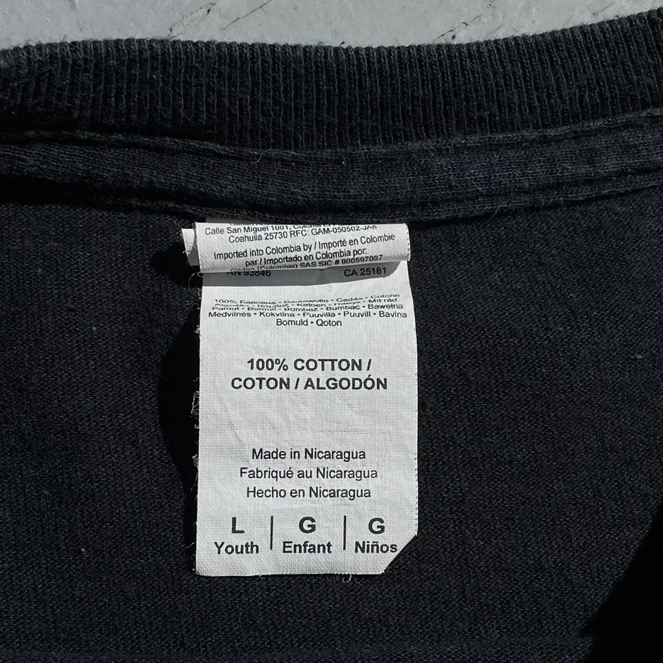 CAMISETA HARTFORD YARD GOATS NEGRA GRÁFICA LIGAS MENORES JUVENIL GRANDE/ADULTO XS Foto 3 de 4