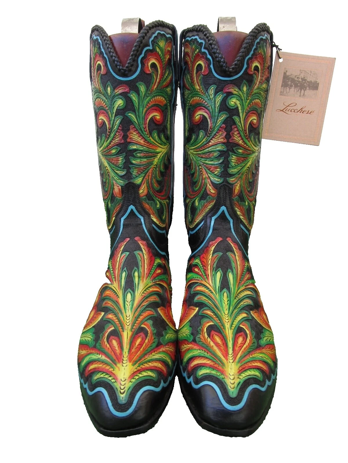 Parte superior de cuero de hombre Lucchese Multicolor