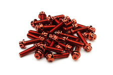 M7 24mm Red 2pc 3pc Split Rim Assembly Bolts Bbs Rm Lm Oz Rh Wheels Screws