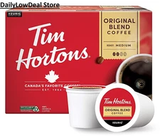 Tim Hortons Original Blend Premium Coffee K-Cups  Medium Roast 12 - 100 K-Cups!