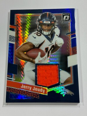 2023 Donruss Optic Rookie Threads Jerry Jeudy Jersey Patch Broncos DT-JJE