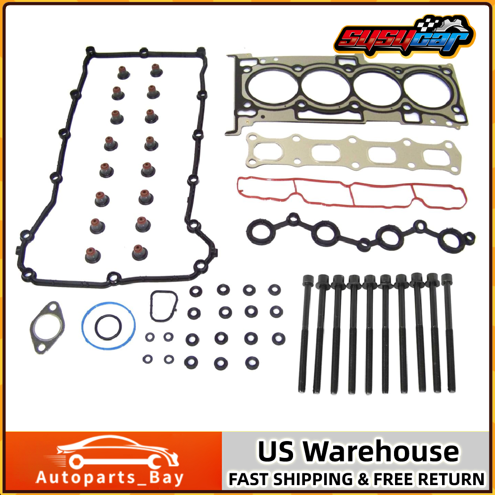 Cylinder Head Gasket Set with Bolts for 07-20 Chrysler Dodge Jeep 2.4L DOHC ED3 Engine