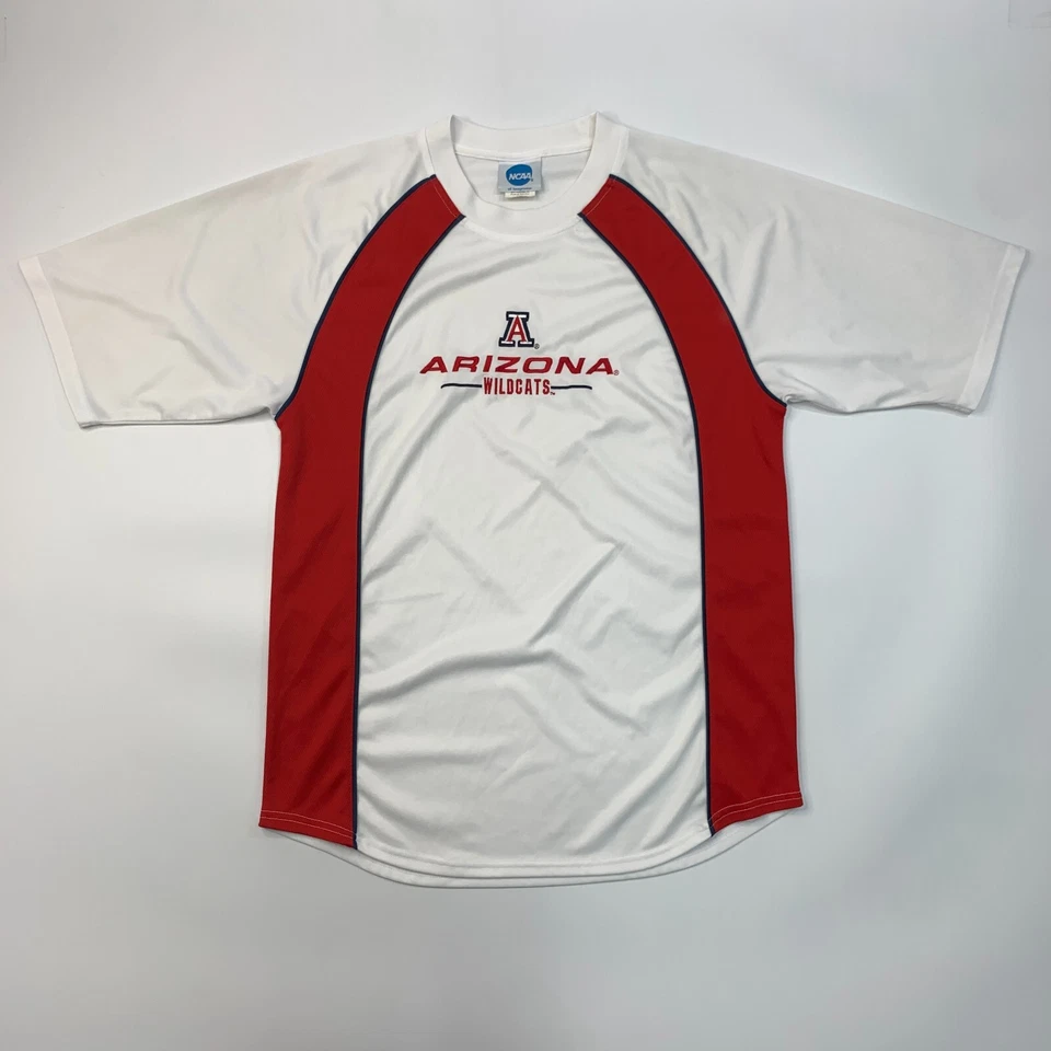 Camiseta De Colección Arizona Wildcats Para Hombres M Mediana Blanca NCAA Performance Crew Tee Foto 2 de 4